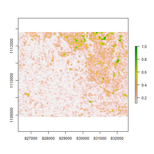 Second moment of GLCM texture